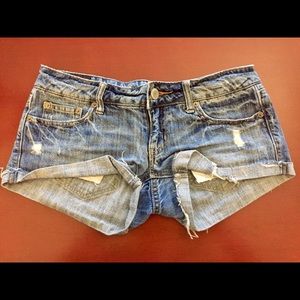American Eagle Distressed Jean Shorts Size 2